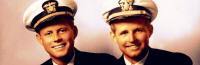 John F and Joe Kennedy in uniform