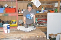 Natasha at work