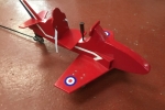 Red Arrow in the hangar
