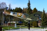 Observer Corps Spitfire as Gate Guardian at High Wycombe