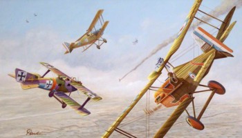 Parker, Geoffrey; Allied SE5 Biplanes, First World War; Norfolk and Suffolk Aviation Museum; http://www.artuk.org/artworks/allied-se5-biplanes-first-world-war-11117
