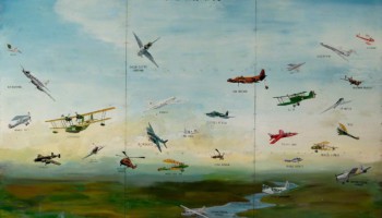 unknown artist; RAF 1918-1968; Norfolk and Suffolk Aviation Museum; http://www.artuk.org/artworks/raf-19181968-11110