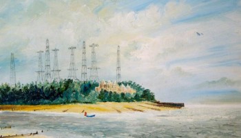 Reeve, John Constable; Radio Direction Finding Station, Bawdsey, Suffolk, 1938; Norfolk and Suffolk Aviation Museum; http://www.artuk.org/artworks/radio-direction-finding-station-bawdsey-suffolk-1938-11255