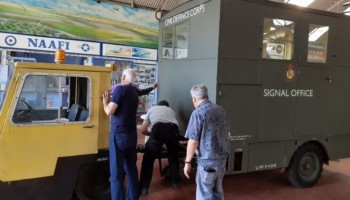 Getting Civil Defence Signal Van ready for use