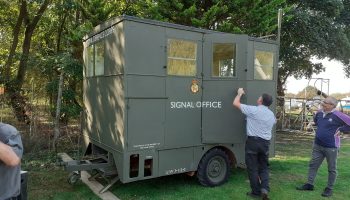 Civil Defence Signal Van in position and almost ready for use.